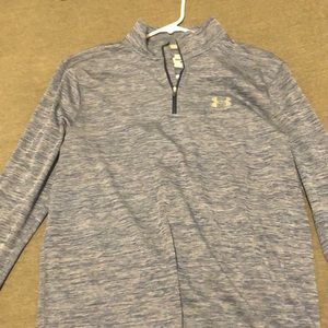 3/4 zip blue and white sweatshirt Under Armour